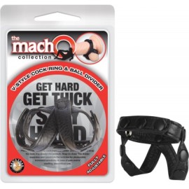 Liga Doble Estimulacion Pene y Testiculos Macho V-STYLE COCK RING&BAL DIVIDER