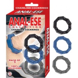 Liga Estimulacion Pene y Testiculos Anal-Ese CHAINLINK COCKRINGS