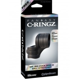 Liga para Pene y Testiculos C-Ringz MR BIG COCK RING&BALL STRETCHER