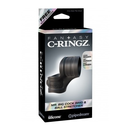 Liga para Pene y Testiculos C-Ringz MR BIG COCK RING&BALL STRETCHER