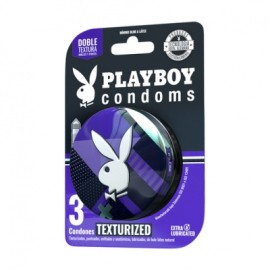 Lata Condones Texturizados 3pzs PlayBoy