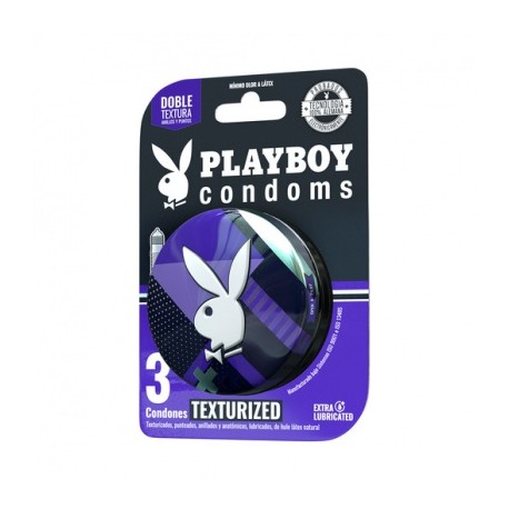 Lata Condones Texturizados 3pzs PlayBoy