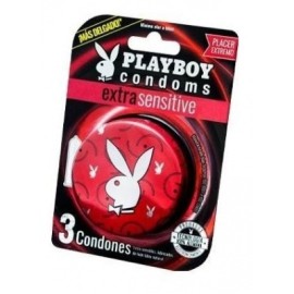 Lata Condones Extra Sensitive 3pzs PlayBoy