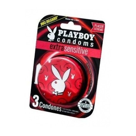 Lata Condones Extra Sensitive 3pzs PlayBoy