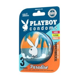 Lata Condones Paradise 3pzs PlayBoy