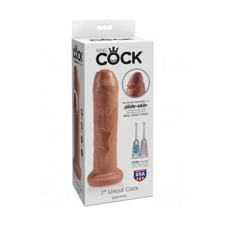 Dildo con Prepucio Movible 7 pulg. SLIDE-SKIN