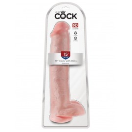 Dildo Recto de 15 Pulgadas C Testiculos 15 COCK WITH BALLS