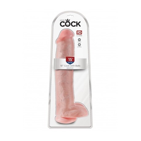 Dildo Recto de 15 Pulgadas C Testiculos 15 COCK WITH BALLS